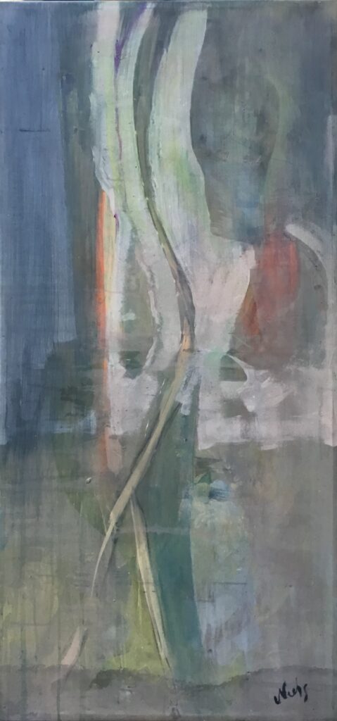 From the triptych “Random Seasons”.Acrylic on canvas.132x63cm.